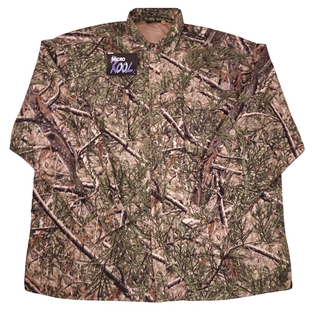 NWT Cedar Creek Camo Shirt 5XL Long Sleeve Mountain Cedar Camo Hunter Sportsman